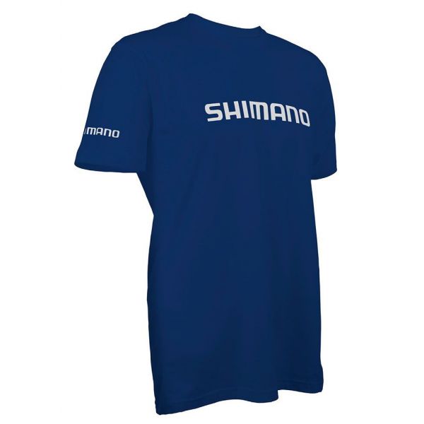 Shimano Logo Cotton Short Sleeve T-Shirt - Royal Blue - 2XL