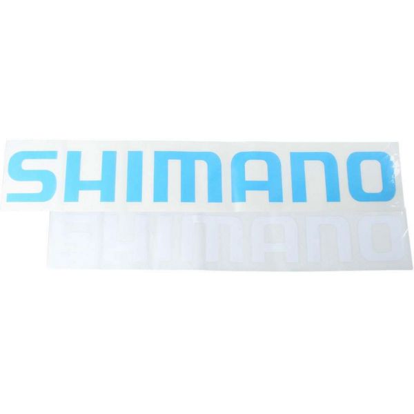 Shimano Logo Decal - Large - 26'' Cyan