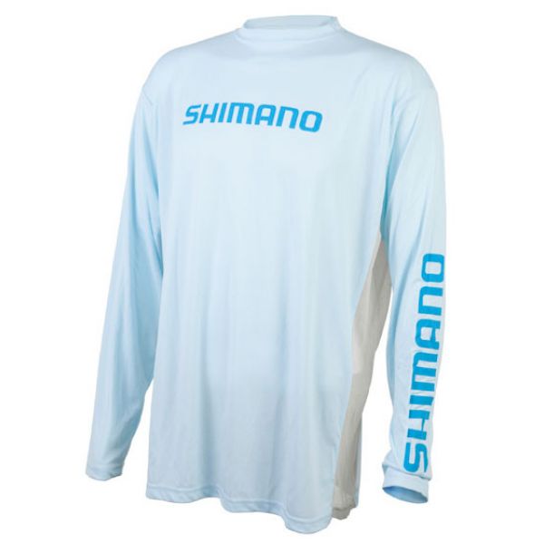 Shimano Long Sleeve Tech T-Shirt - Arctic Blue - 2XL