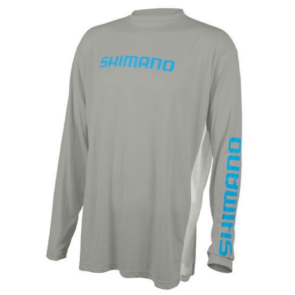 Shimano Long Sleeve Tech T-Shirt - Athletic Grey - L