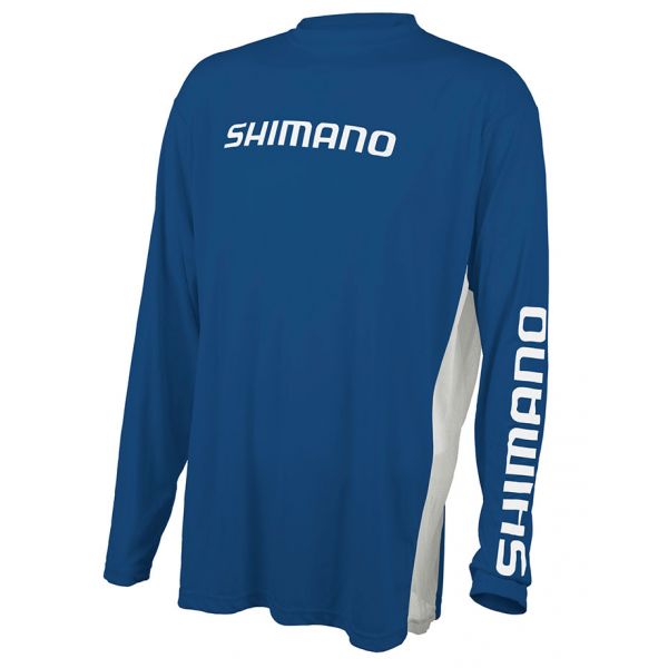 Shimano Long Sleeve Tech T-Shirt - Royal Blue - 2XL