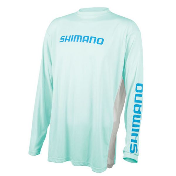 Shimano Long Sleeve Tech T-Shirt - Seagrass - 2XL