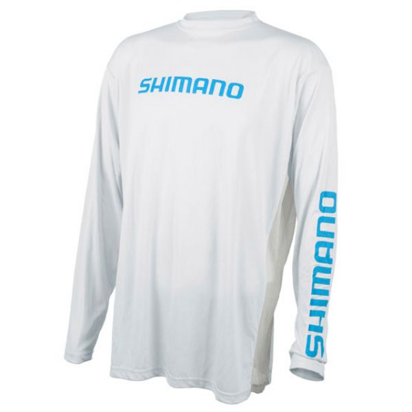 Shimano Long Sleeve Tech T-Shirt - White - 2XL