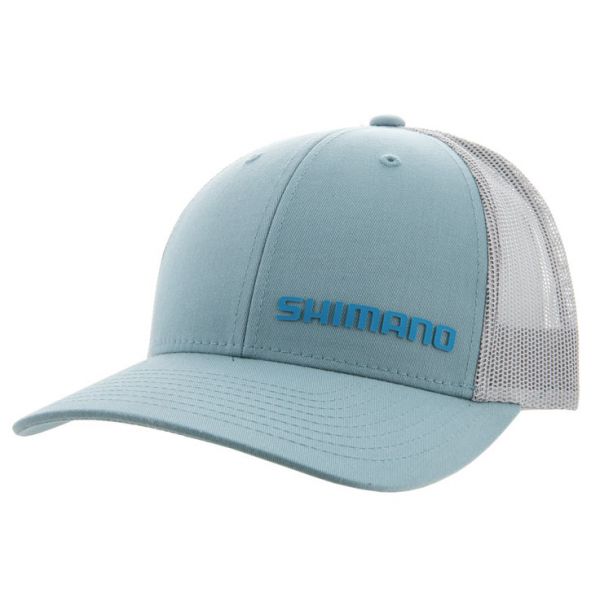 Shimano Low Profile Trucker Hat - Blue/Gray