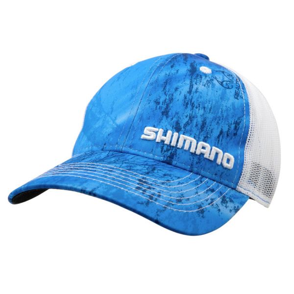 Shimano Realtree Fish Camo Trucker Hat - Blue