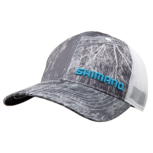 Shimano Realtree Fish Camo Trucker Hat - Grey