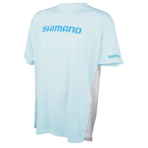 Shimano Short Sleeve Tech T-Shirt - Arctic Blue - 2XL