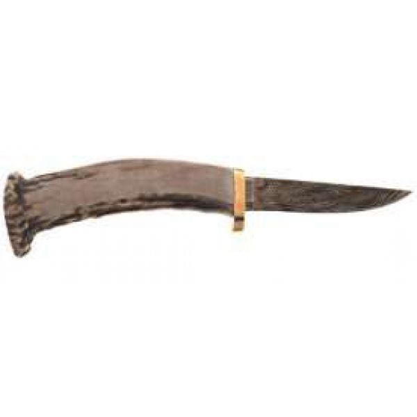 Silver Stag DPRC26 Damascus Random Point Crown Knife