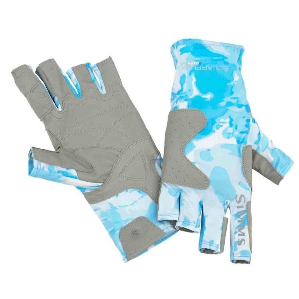 Simms PG-10487 Solarflex Guide Glove - Cloud Camo Blue - S