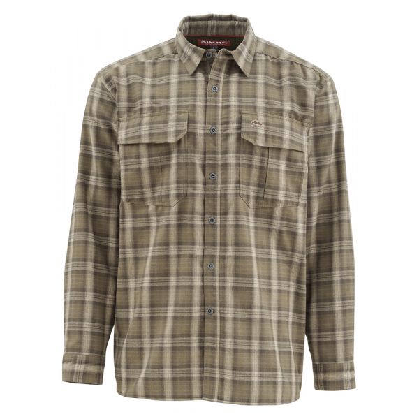 Simms PG-10777 Coldweather Long Sleeve Shirt - Canteen Plaid - Medium