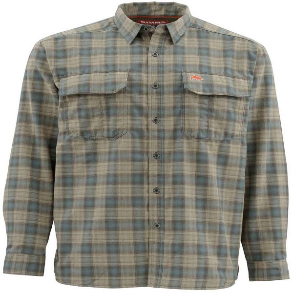 Simms ColdWeather Long Sleeve Shirt - Timber Plaid - Large