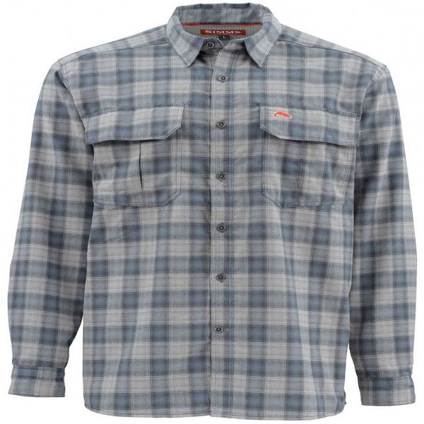 Simms ColdWeather Long Sleeve Shirt - Dark Moon Plaid - Small