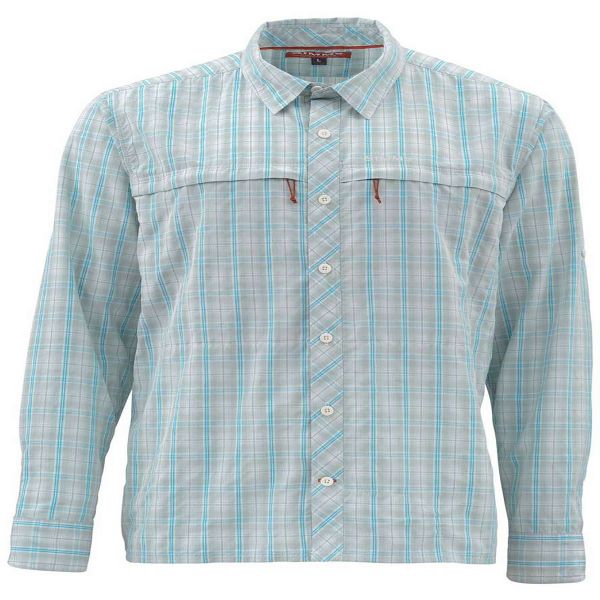 Simms PG-10801 Stone Cold Shirt - Celadon Plaid Large