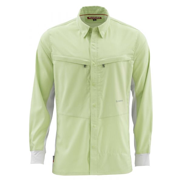 Simms Intruder Bicomp Long Sleeve Shirt - Light Green - Small