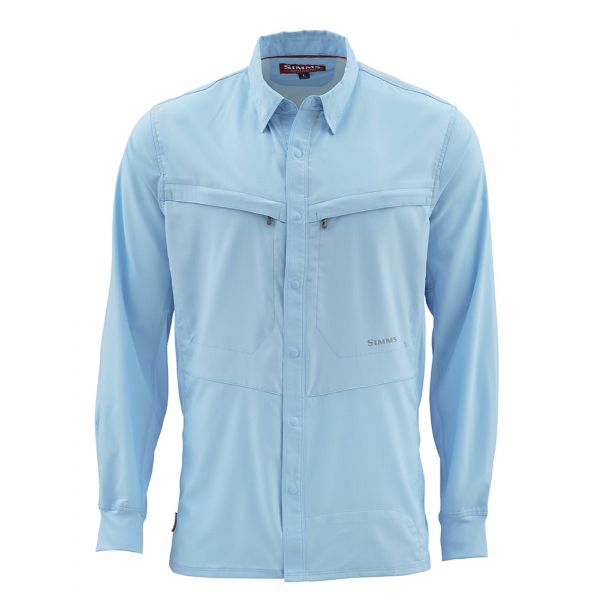 Simms Intruder Bicomp Long Sleeve Shirt - Glacier - Large