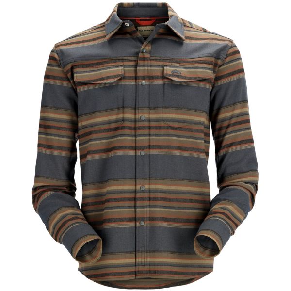 Simms Gallatin Flannel Fishing Shirt - Multicolored Stripe - Small