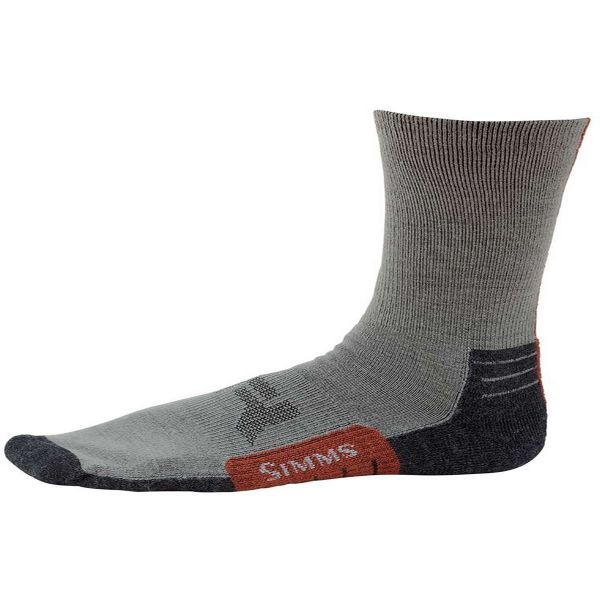 Simms Guide Lightweight Crew Socks - Gunmetal - Large