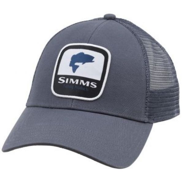 Simms PG-12212 Bass Patch Trucker Hat - Anvil