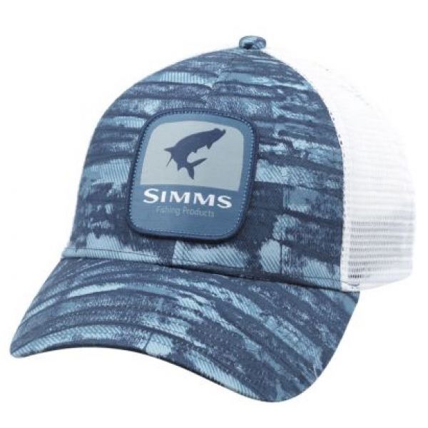 Simms PG-12225 Tarpon Patch Trucker Hat - Water Print Dusk