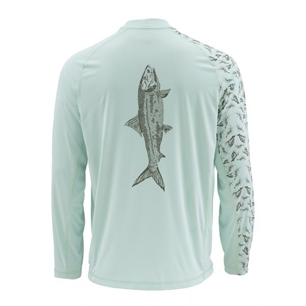 Simms Solarflex Long Sleeve Crewneck Artist Series - Bonefish - Small