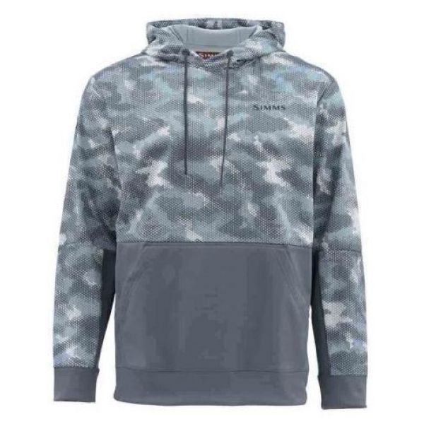 Simms Challenger Hoody - Hex Camo Storm - Large