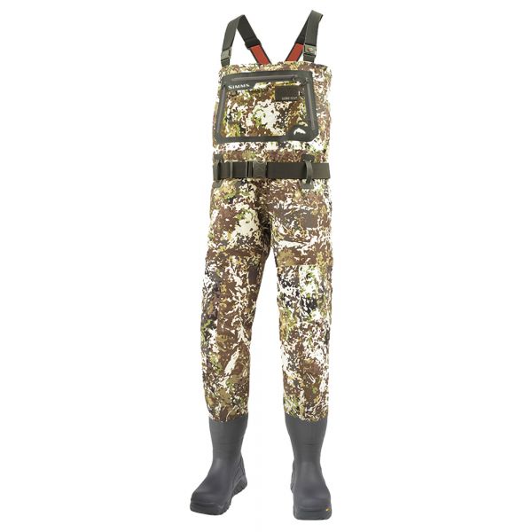 Simms G3 Guide River Camo Wader Bootfoot Vibram Sole - Small (7 Foot)