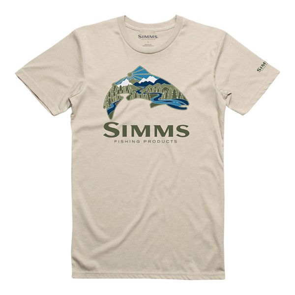 Simms Troutscape Short Sleeve T-Shirt - Small