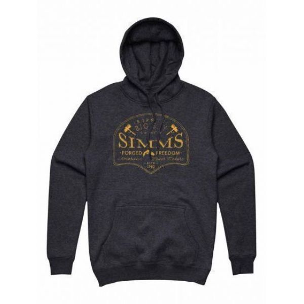 Simms Big Sky Hoodie - Charcoal Heather - Large