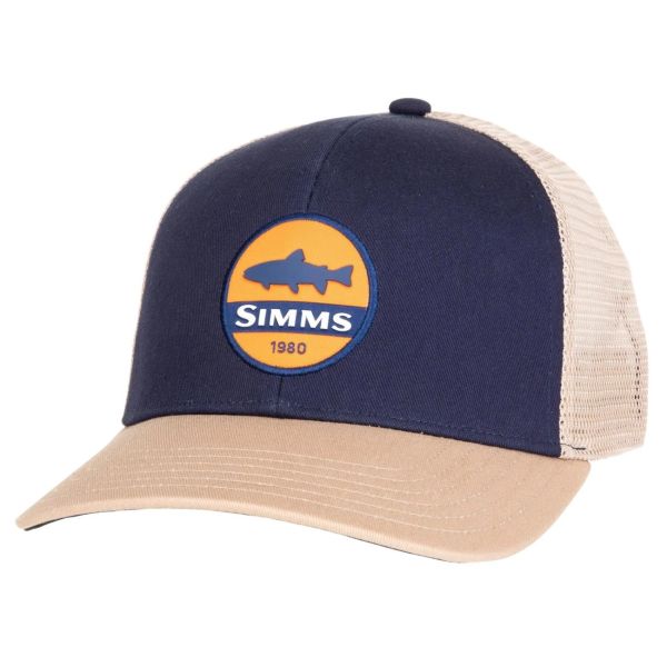 Simms Trout Patch Trucker - Navy