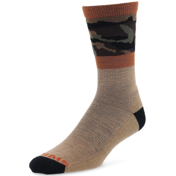 Simms Daily Sock - Woodland Camo - Medium