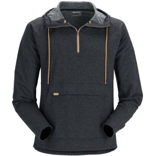 Simms Men's Vermilion Hoody - Black Heather - Small