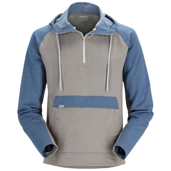 Simms Men's Vermilion Hoody - Steel Heather/Navy Heather - Small