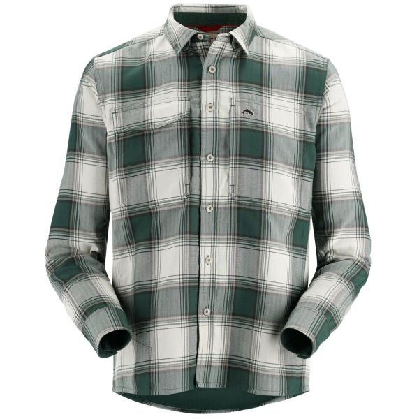 Simms Men's Guide Flannel - Forest/White Dimensional Buffalo - Small