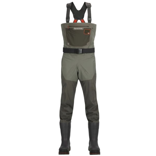 Simms Men's G3 Guide Bootfoot Vibram Sole Waders - Gunmetal - S08