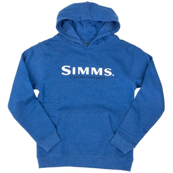 Simms Kid's Logo Hoody - Royal - Small