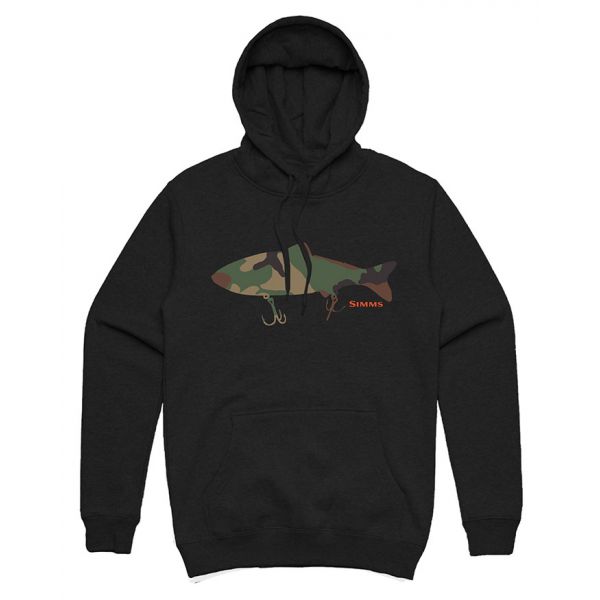 Simms Bass Destruction Hoody - Black - 2X-Large