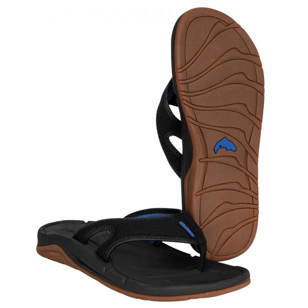 Simms Challenger Flip Flop Sandal - Black - 10