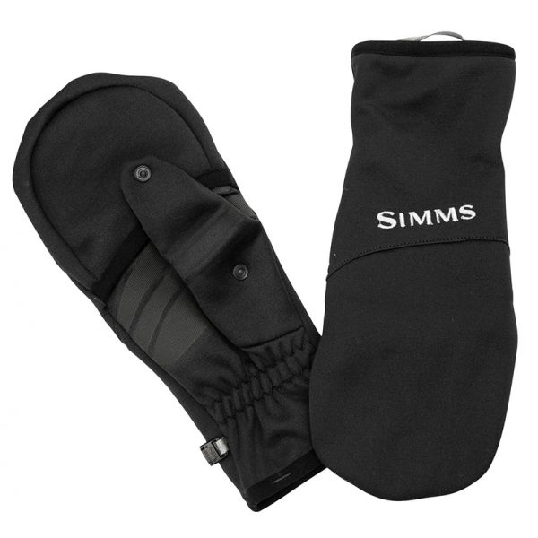 Simms Freestone Foldover Mitt - Black - Large