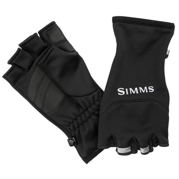 Simms Freestone Half Finger Mitt - Black - Medium