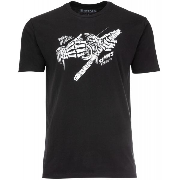 Simms Grim Reeler T-Shirt - Black - Medium