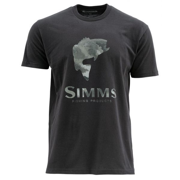 Simms Hex Camo Bass Logo Short Sleeve Shirt - 2X-Large