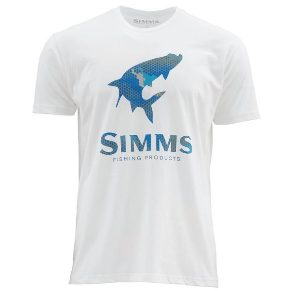 Simms Hex Camo Tarpon Logo Short Sleeve Shirt - 2X-Large