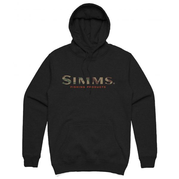 Simms Logo Hoody - Black - 2X-Large