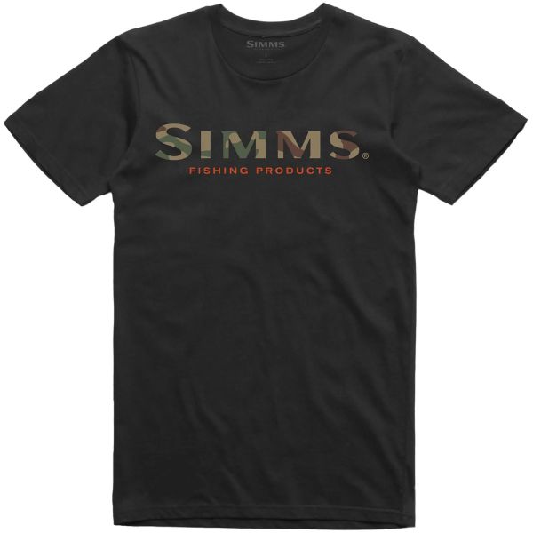 Simms Logo T-Shirt - Black - 2X-Large