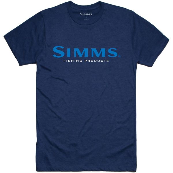 Simms Logo T-Shirt - Dark Moon Heather - 2X-Large