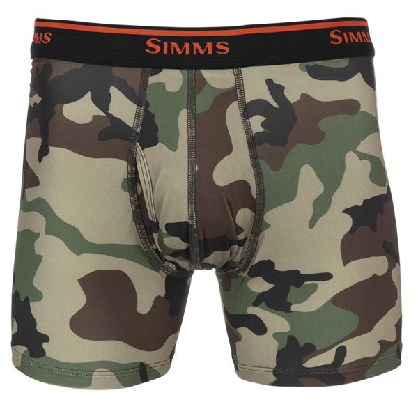 Simms Men's Boxer Brief - Woodland Camo - 2X-Large