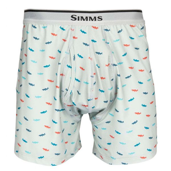 Simms Men's Boxers - Trout Critter Sterling - 2X-Large