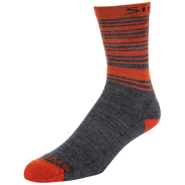 Simms Merino Lightweight Hiker Sock - Carbon - Large