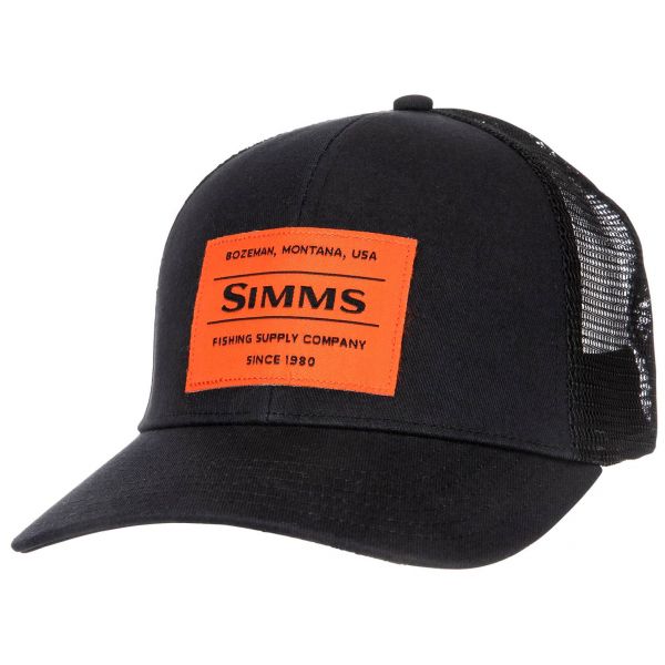 Simms Original Patch Trucker Hat - Black