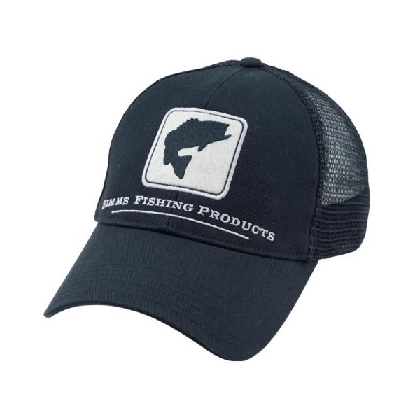 Simms PG-10058 Bass Trucker Hat - Black